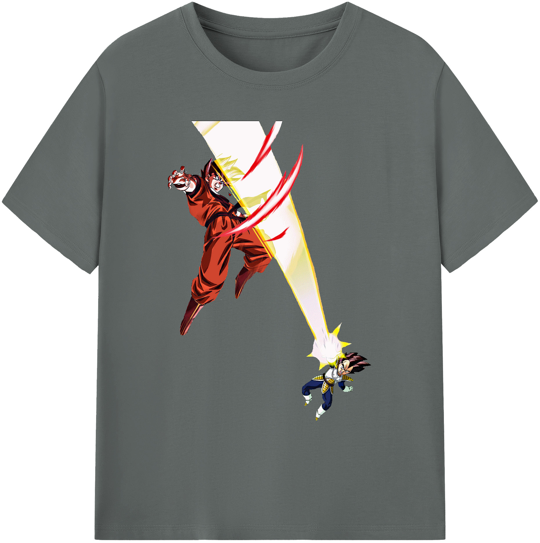 （画像用） ドラゴンボール ベジータ四世（Bejīta Yonsei）DRAGON BALL Vegeta IV 綿100％ メンズ半袖Tシャツ｜肌触りやわらか＆通気性